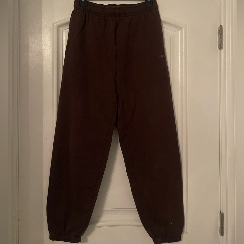 Brown TNA extra fleece sweatpants #loungewear